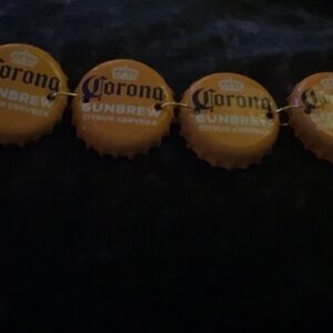 Corona Sunbrew Orange Bottle Cap HAT CHAIN
